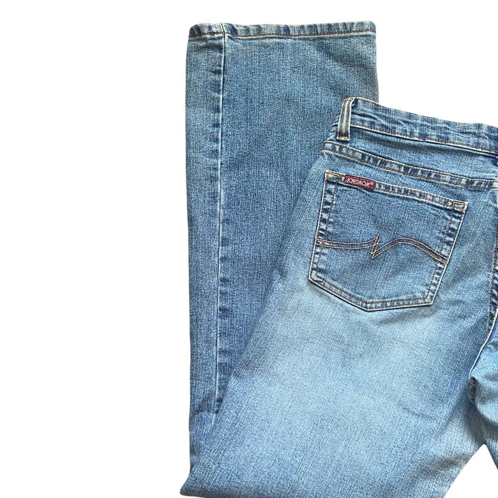 Jordache Womens Jeans size 9/10 Blue Lo-Rise Stretch Denim Zip Fly Vintage - Picture 7 of 9